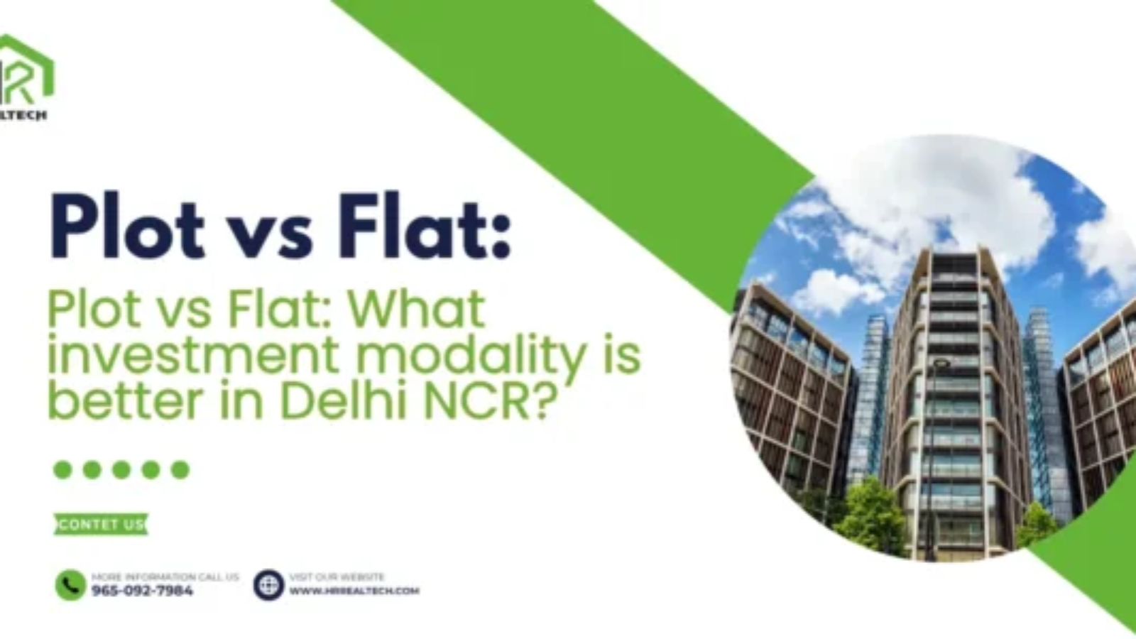 plots vs flats in Delhi NCR