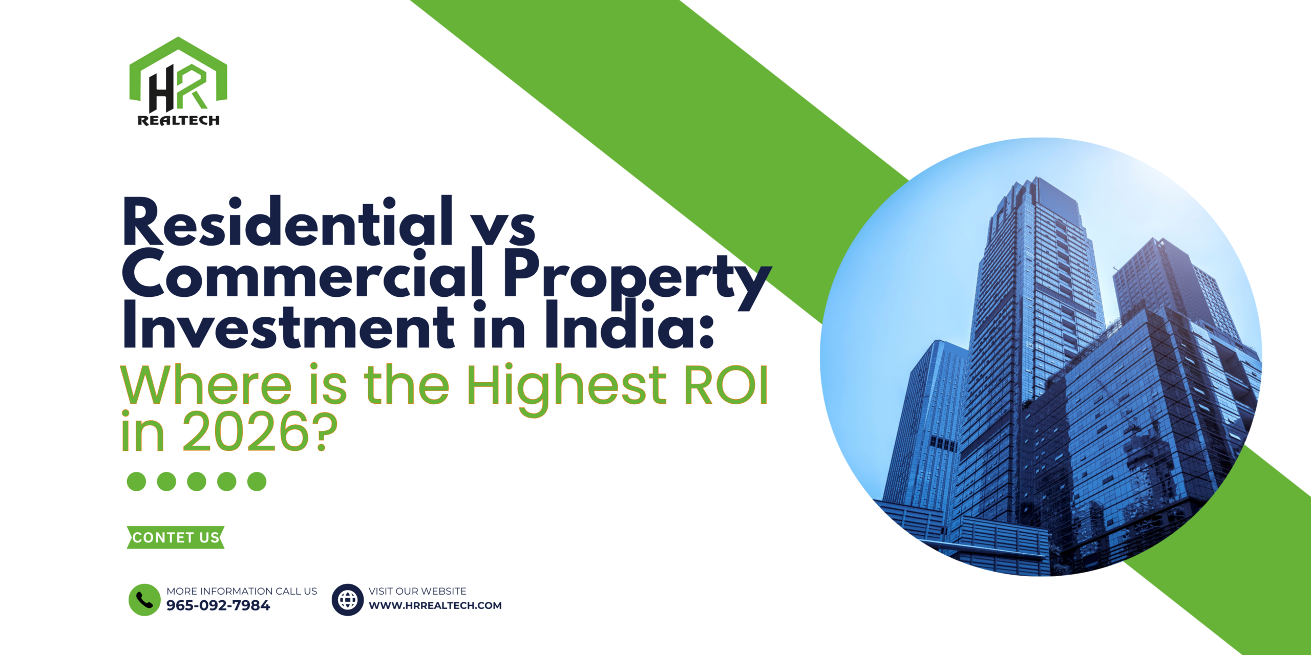Residential vs Commercial Property Investment in India: Where Is the Highest ROI in 2026?